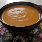 Soupe de carottes à la noix de coco.