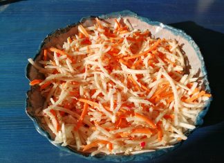 Salade de carottes aux radis noirs