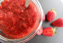 Confiture de fraises aux graines de chia