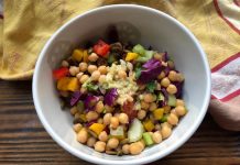Salade de pois chiches à l’ail